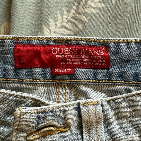 Guess Women's Blue Stretch Denim Jean Shorts - Picture 6 of 10